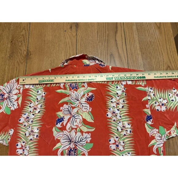 Avanti Original Silk Hawaiian‎ Shirt Size XL Floral Tropical Beach Travel Preppy - Picture 11 of 12